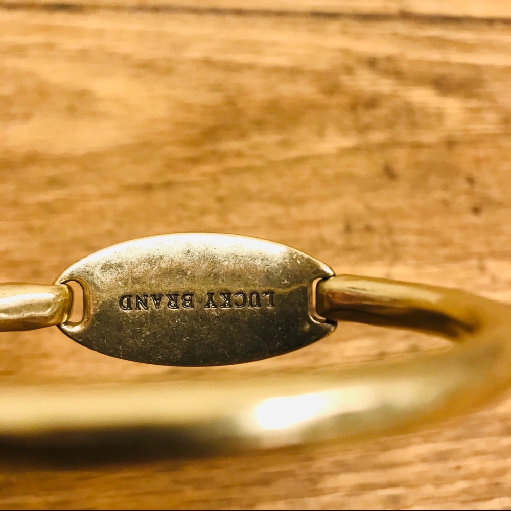 Lucky Brand Bracelet Brushed Brass w/ Sparkle - Picture 4 of 7